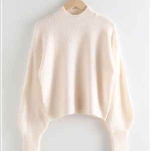 Cream & other stories mock neck sweater